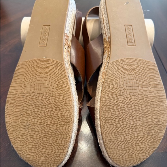 Ruff Hewn Ofelia Brown Cross-Strap Espadrille Sandals - Picture 2 of 3